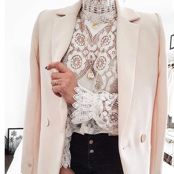 /OLIVIA/ 1 LEFT 5⭐️ White Lace Boho Blouse Top - Picture 4 of 8